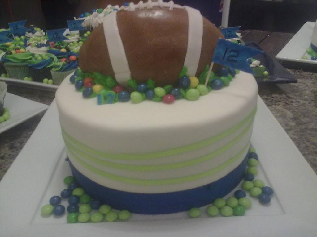 seahawks football cake